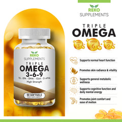 Reko Triple Omega 3-6-9 - Total Body Support for Your Busy Lifestyle