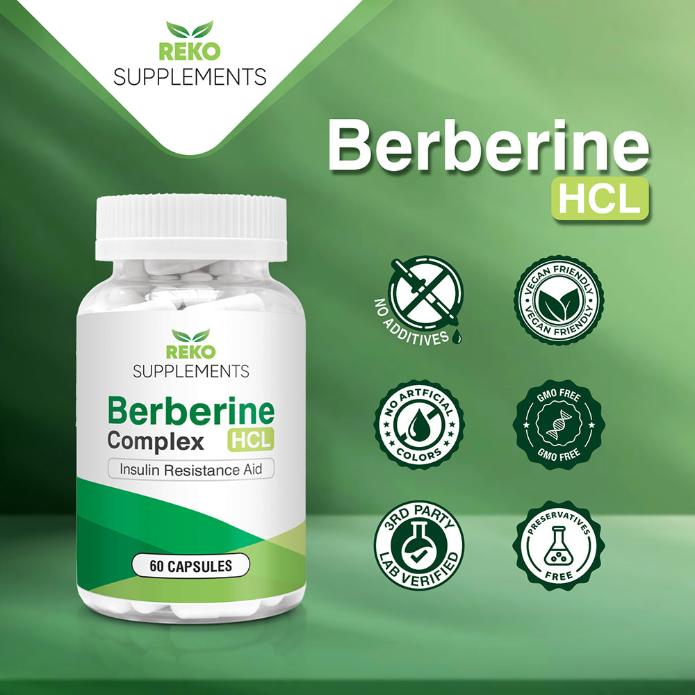 Berberine HCL Complex 60 Capsules